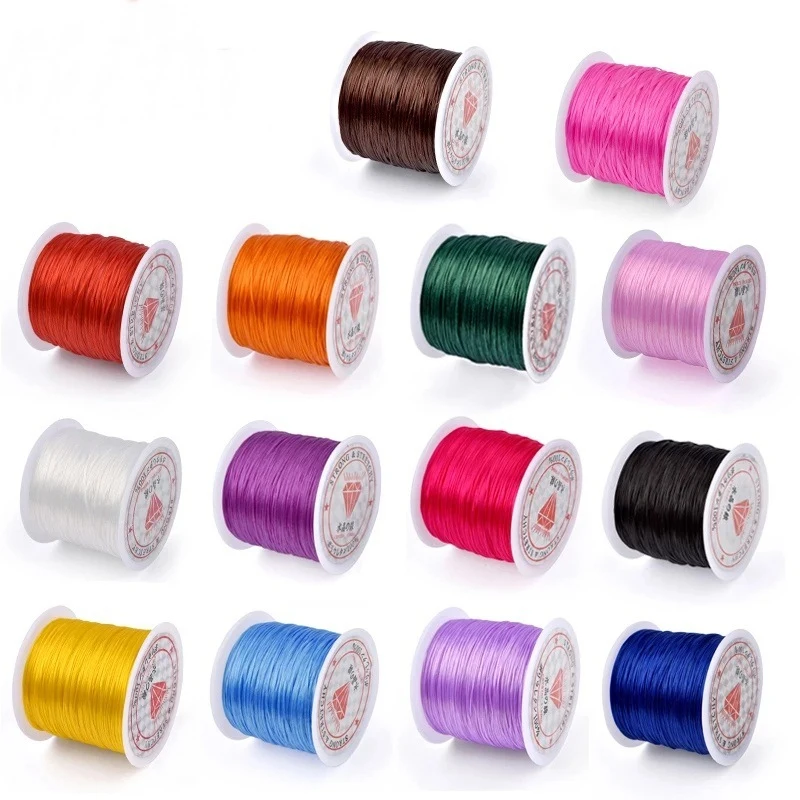 0.5-1mm DIY Crystal Beading Stretch Cord for Jewelry Making Strong