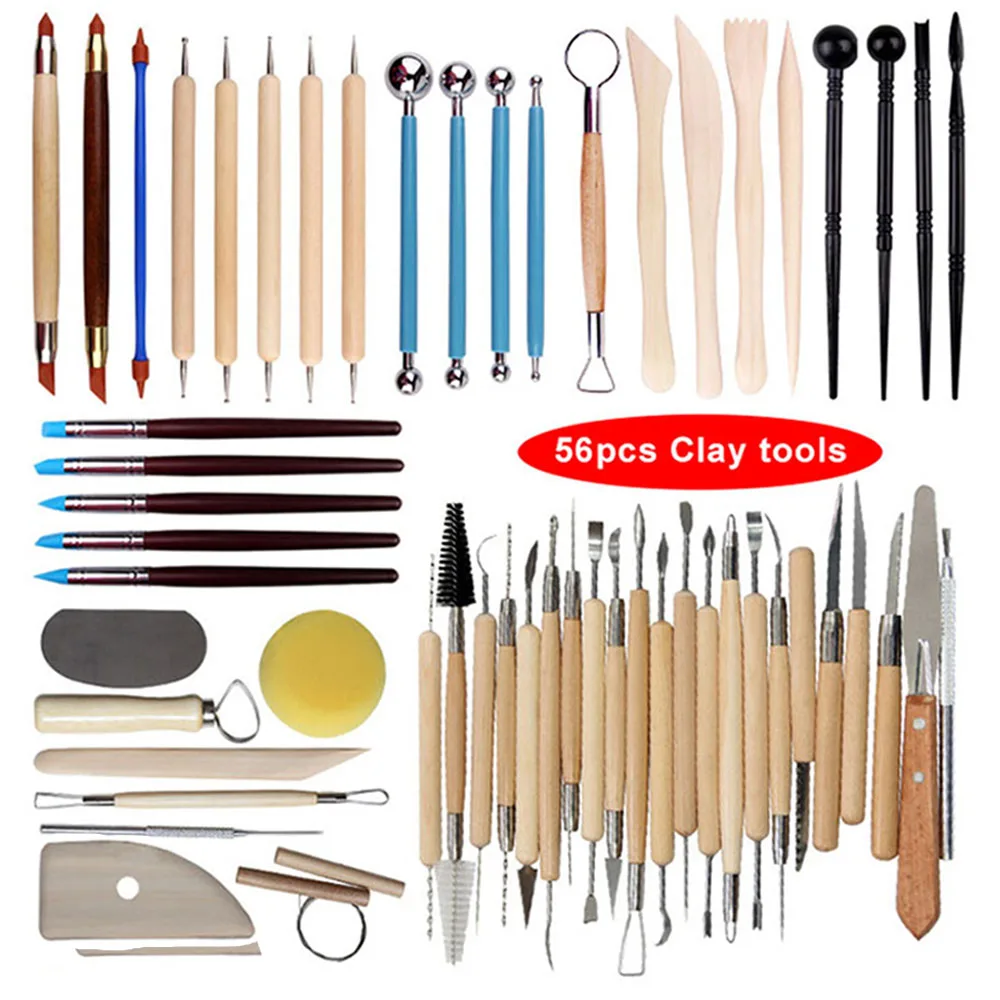 Polymer Modeling Clay Sculpting Tools Dotting Pen Ball Stylus, Pottery  Ceramic Clay Indentation Tools Set for