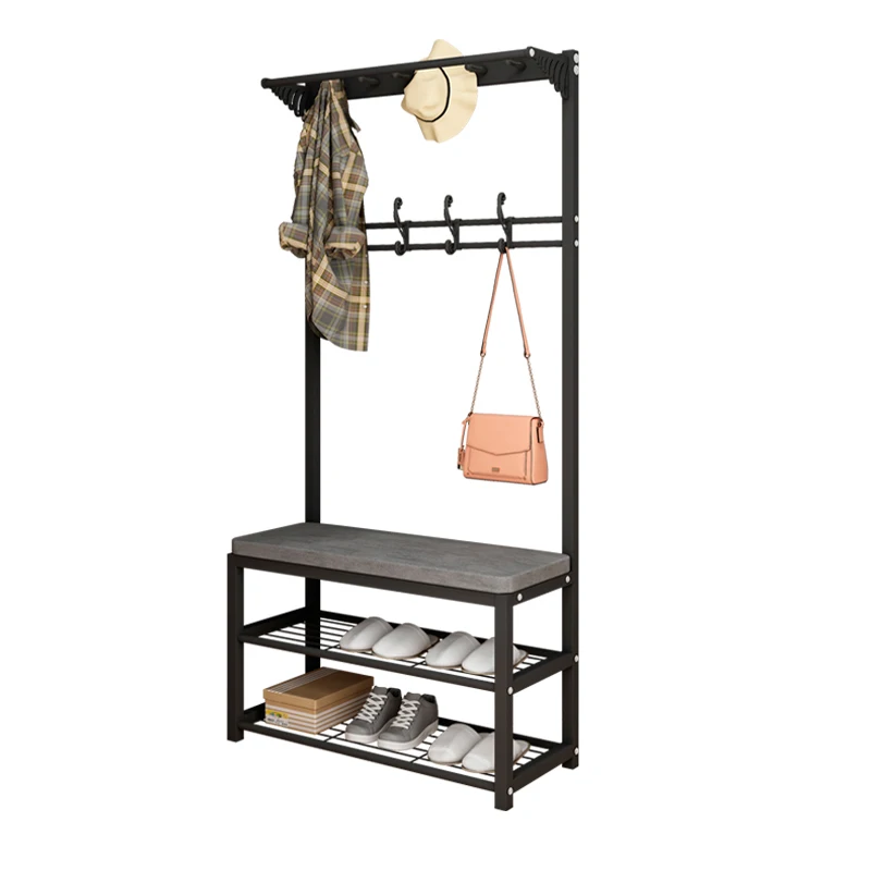 small coat rack with shoe storage
