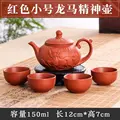 Authentic Yixing Dragon Teapot Sets 5pcs Ceramic Purple Clay Kung Fu Tea Set 1 Teapot + 4 Cups Handmade Zisha Teapot Set preview-3