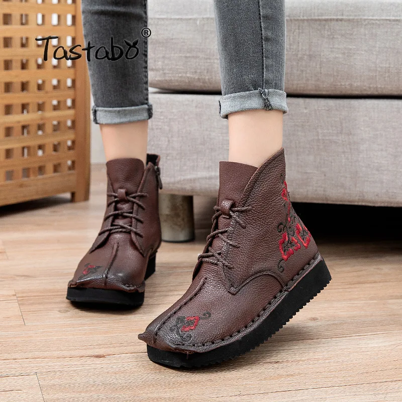 elegant flat ankle boots