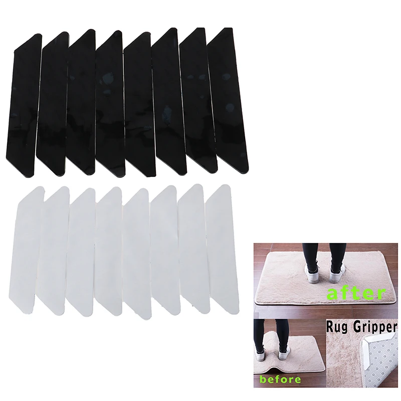 Rug Grippers Tape Anti Slip Rug Pad Gripper Stops Carpet Slipping Make  Corners Flat Bathroom Premium Rug Renewable Grippers - AliExpress