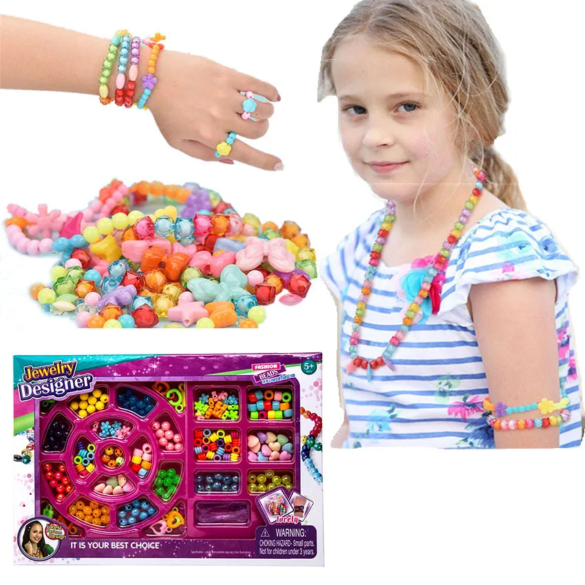 Pop Beads Kids Jewelry Making Kit for Girls 3 4 5 6 Year Old 338pcs Snap  Beads Toddler Bracelet Making Kit Toy Gift for Little - AliExpress