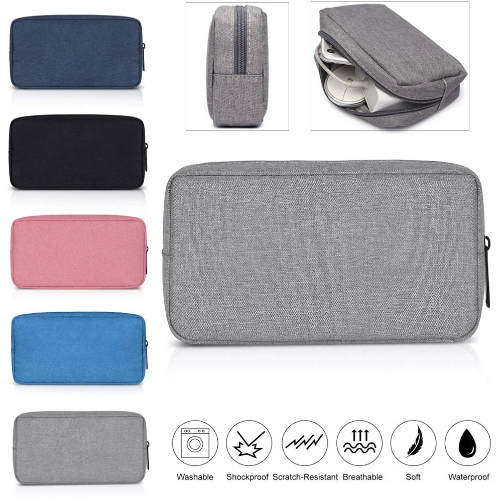 New Portable Digital Storage Bags Organizer USB Gadgets Cables Wires Charger Power Battery Zipper Cosmetic Bag Case Accessories-animated-img