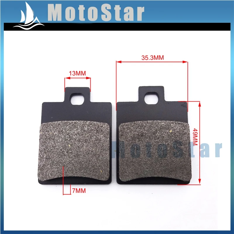 STONEDER Disc Caliper Brake Steel Pads Shoes For Chinese ATV Quad 50cc 70cc 90cc 110cc 125cc 150cc 200cc 250cc 