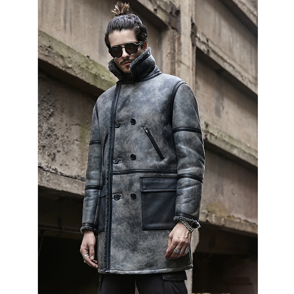 gray mens coats