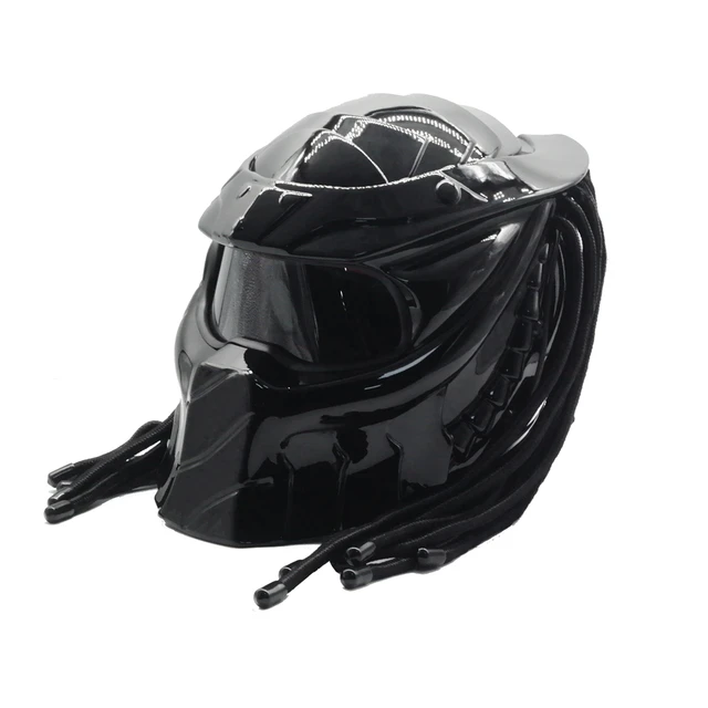 matte black predator helmet