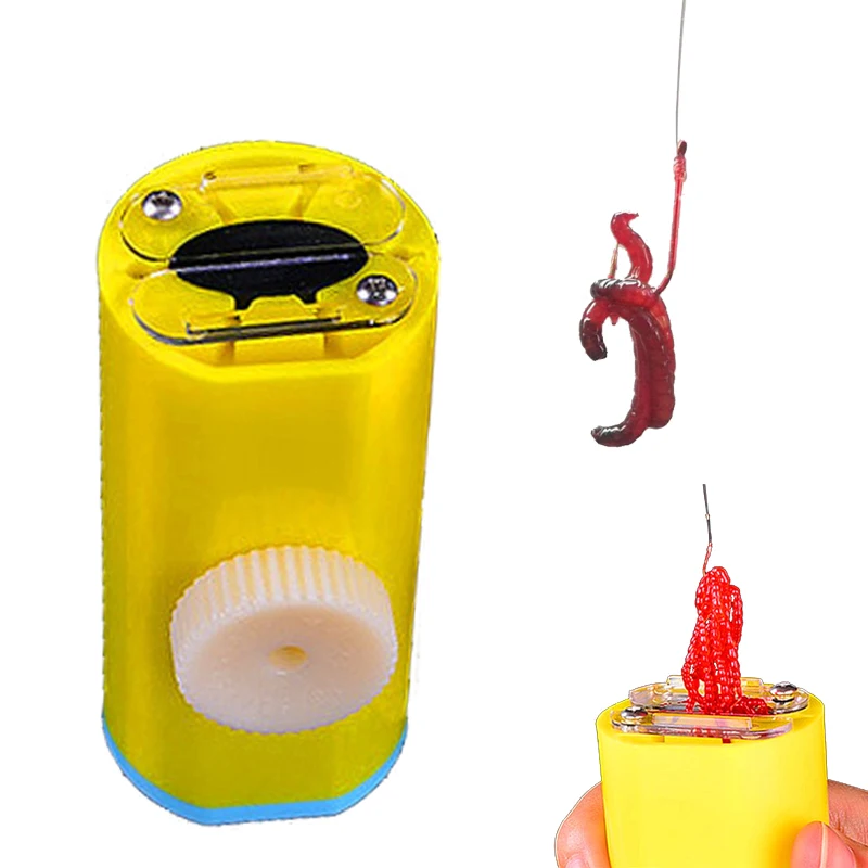 Αγορά AliExpress  Smart Kingfisher Fishing Fishing Live Bait Hooker Kit  Maggot Red Worm Hanger Hang Redworm on Hook Safe Clear Quick