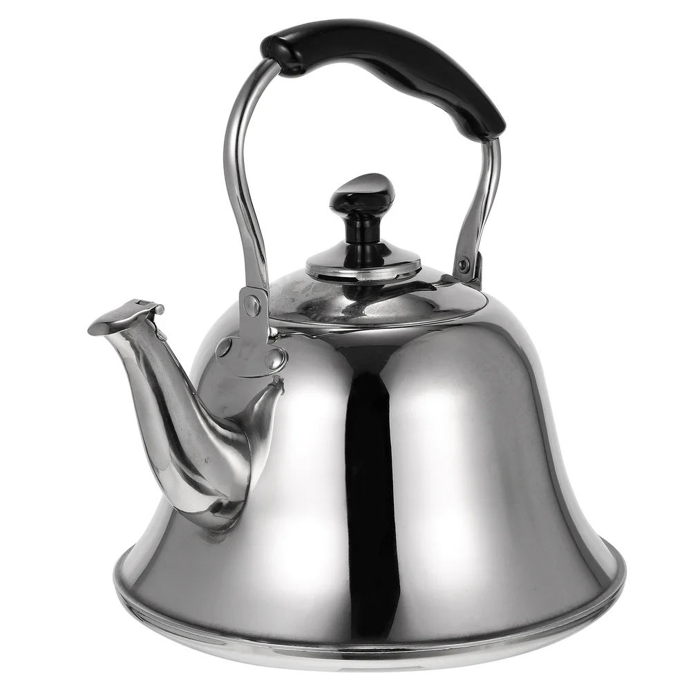 Kettle Stove Top Camping Whistling Kettles for Boiling Water Stainless  Steel Tea Kettle with Ergonomic Handle for Kitchen Restaurant Camping Kettle  Stove Top Kettle (Color : Silver, Size : 3L)