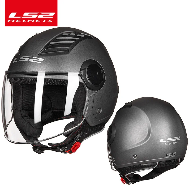 Acquistare Accessori Moto e Ricambi | LS2 OF562 motorcycle helmet 3/4 open  face jet scooter ls2 airflow half face motorbike helm capacete casco vespa  helmets