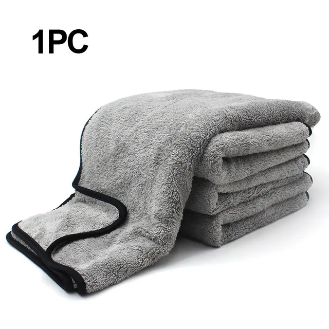 90x60CM Thick Plush Microfiber Towel Car Wash Accessories Super Absorbent  Car Cleaning Detailing Cloth Auto Care Drying Towels