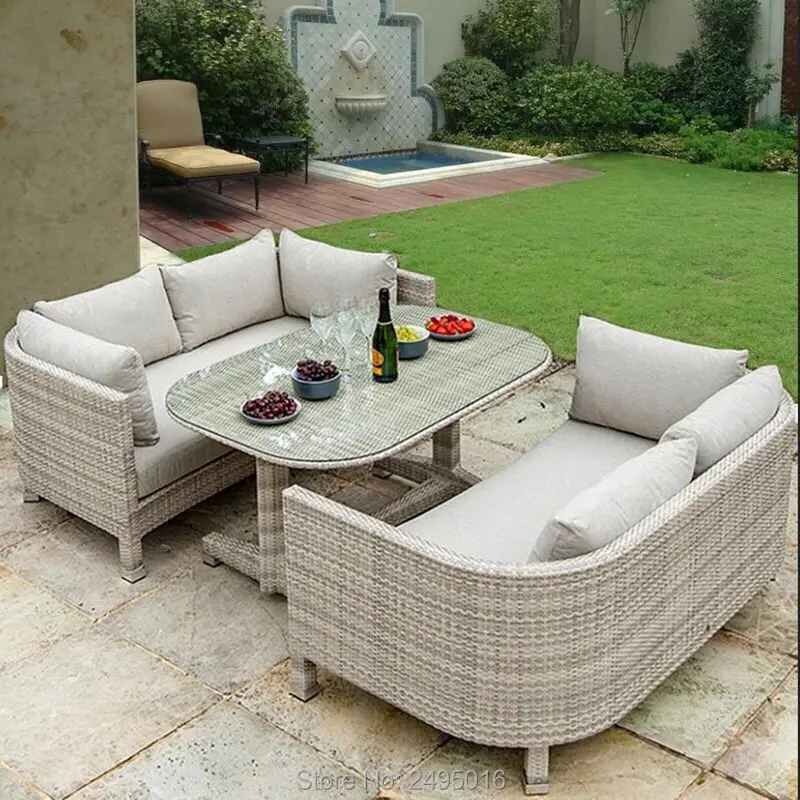 wicker outdoor patio dining sets