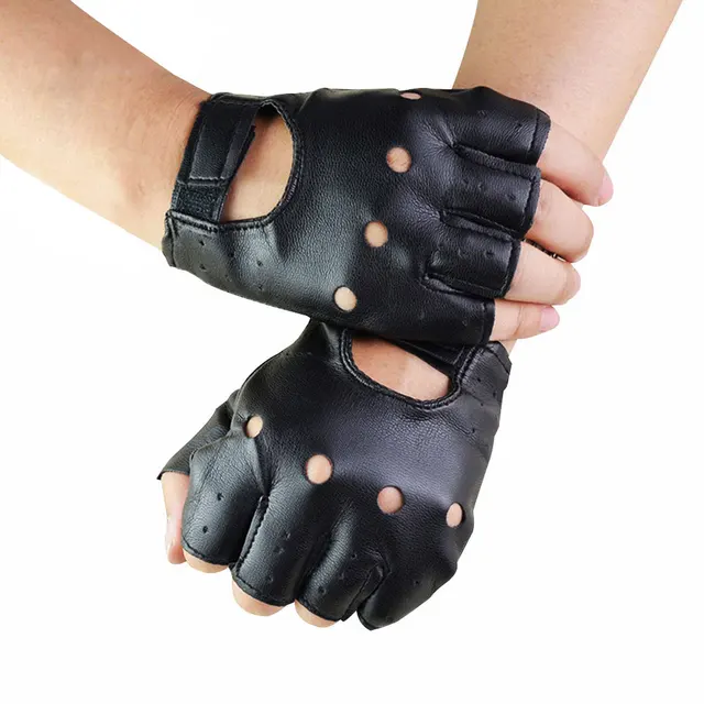 fingerless punk gloves