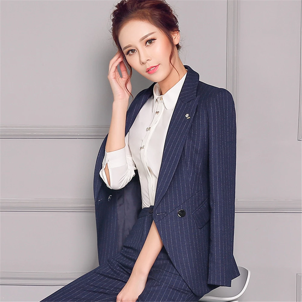 womens stripe suit