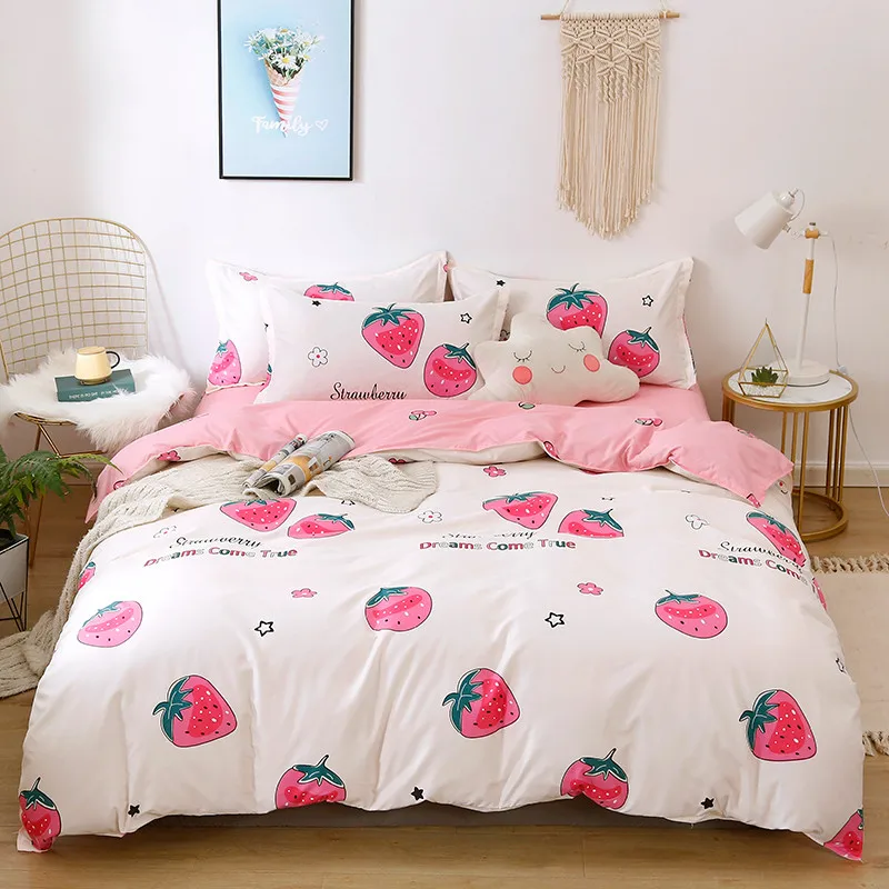 strawberry duvet cover set