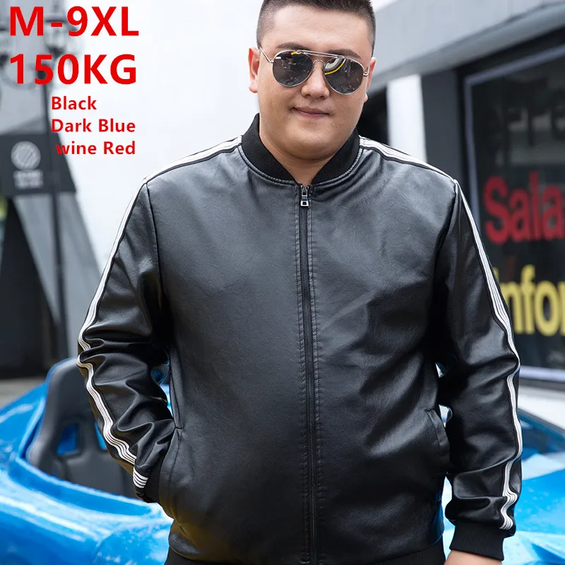 Men Leather Jacket 2021 Autumn 