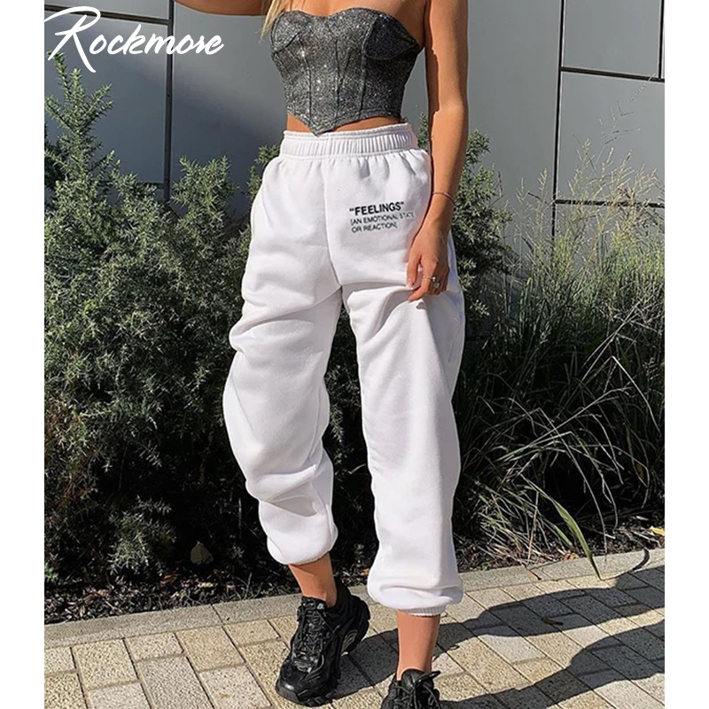 Rockmore Letter Printed Stretch Pants 