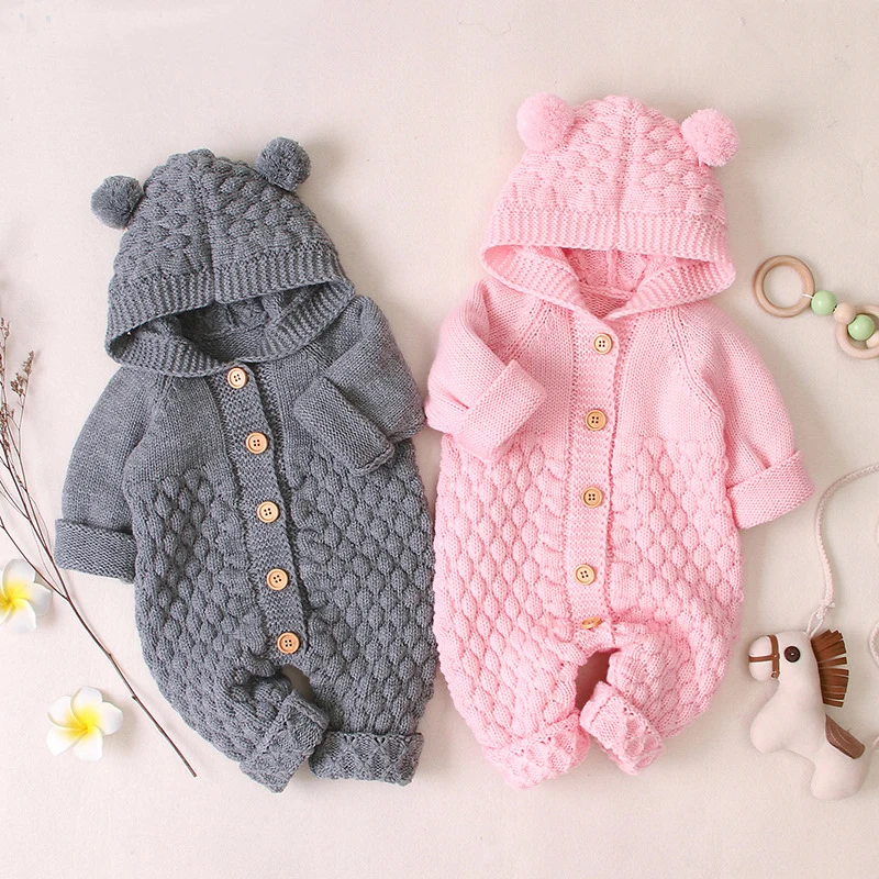 Baby Girl Romper Jumpsuit Boy Hooded 