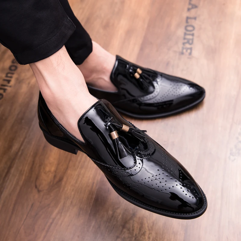 Leather Men formal shoes outdoor 