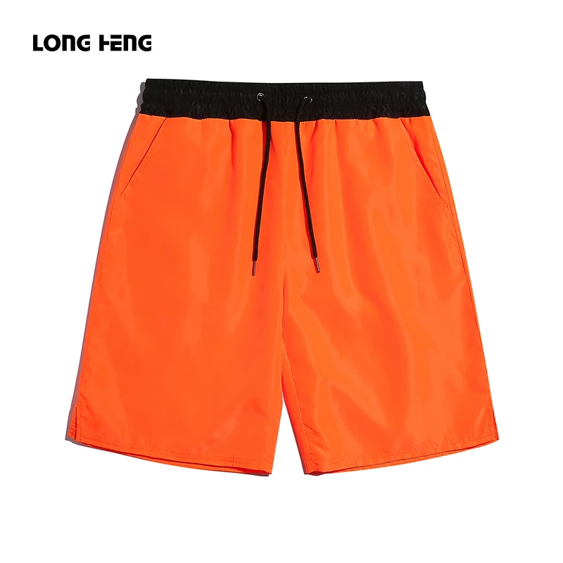 Hot Men Slim Fitness Solid Color Shorts 