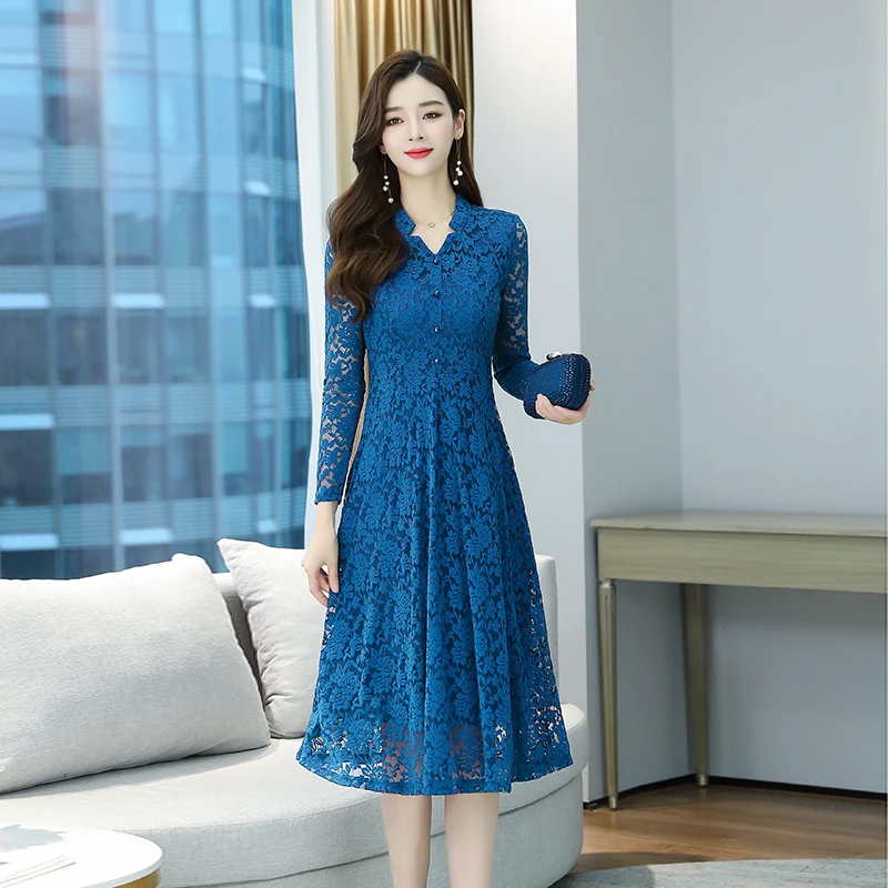 2022 Autumn Winter Vintage Lace Chic 
