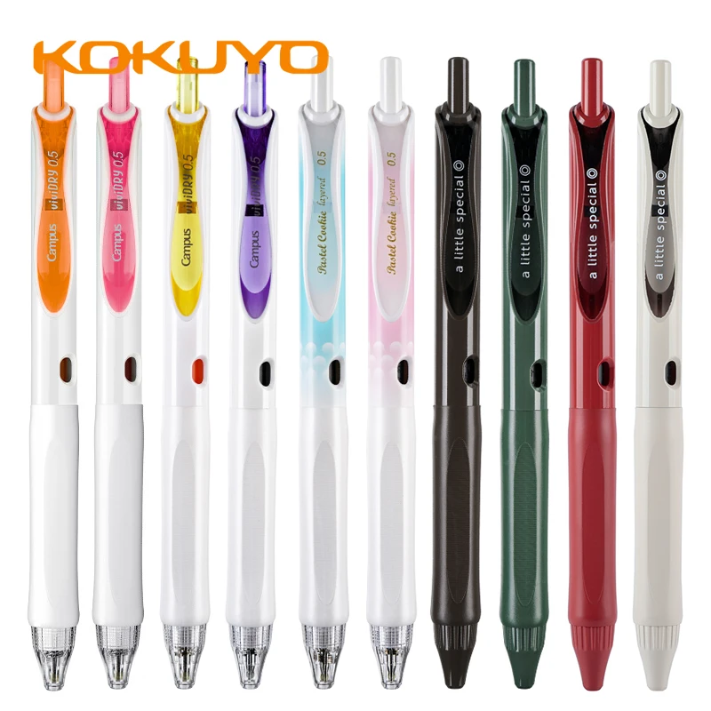 1pcs Japanese Uni Press Type Gel Pen Umn-207/umn-207F Soft Grip 0.5mm/0.7mm  Gel Pen Student Signature/pen for Business Office