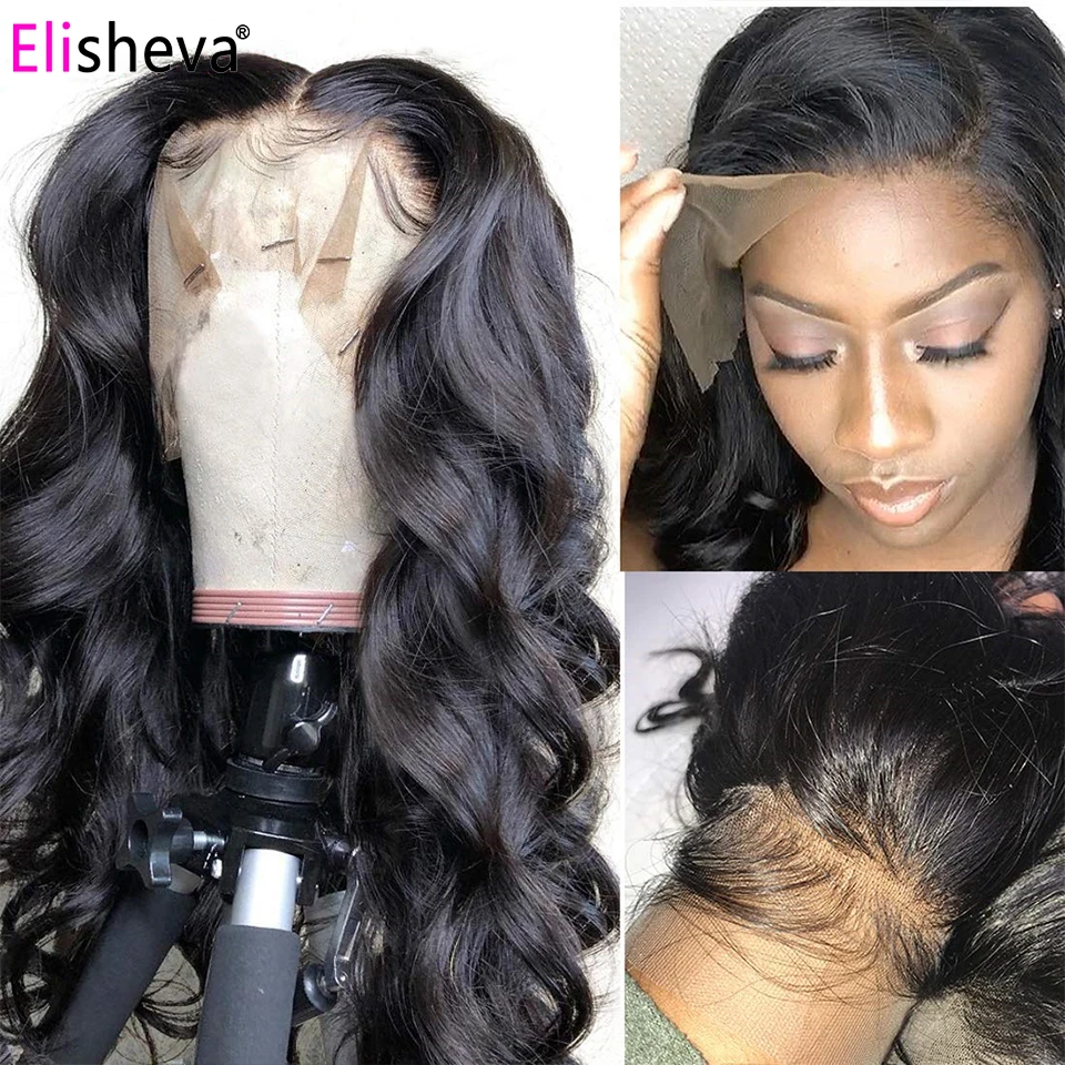 side part body wave closure wig