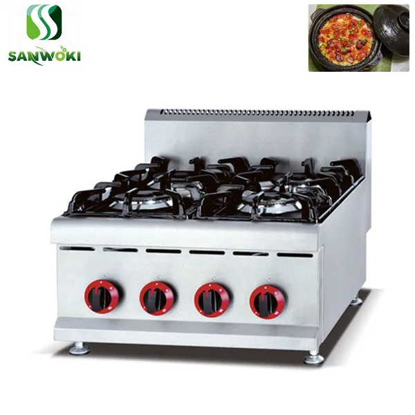 table top 4 burner gas stove