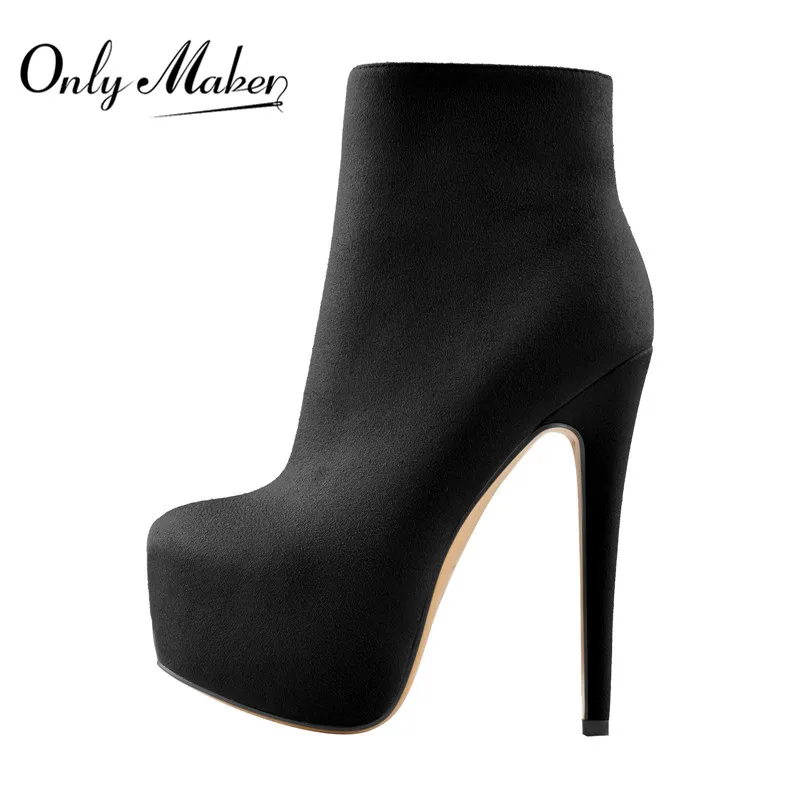 stiletto black booties