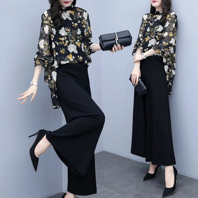 womens chiffon pantsuits