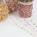 1meter Stone Chain Crystal Irregular Glass Stone Beads Chains Necklace Bracelet Components For DIY Jewelry Making Findings preview-1