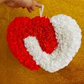 New Product Roses Artificial Flower Wall Wedding Decoration Rose Flower Heart-shaped Pendant Party Supplier preview-6