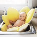 Foldable Baby Bath Bub Pad Cute Baby Flower Bath Mat Infant Bath Lotus Cushion Children Bath Safety Pad preview-1