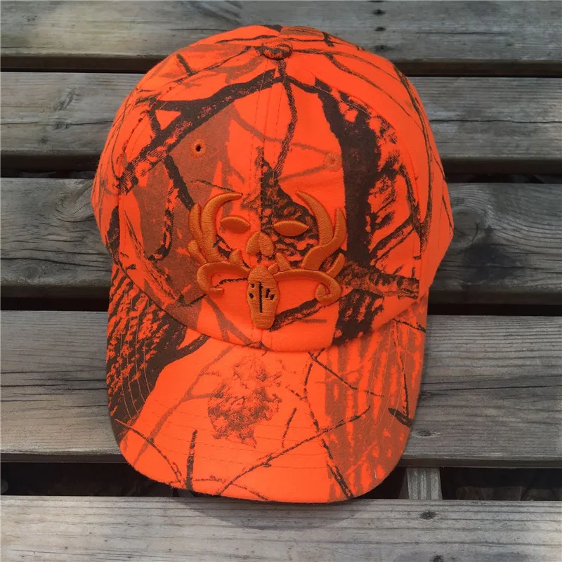 camo orange cap