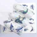 Nail Sticker Wolf Stickers Sliders For Nails Summer Full Nail Design Decorations Water Decals Animal Transfer Children's Slider preview-5