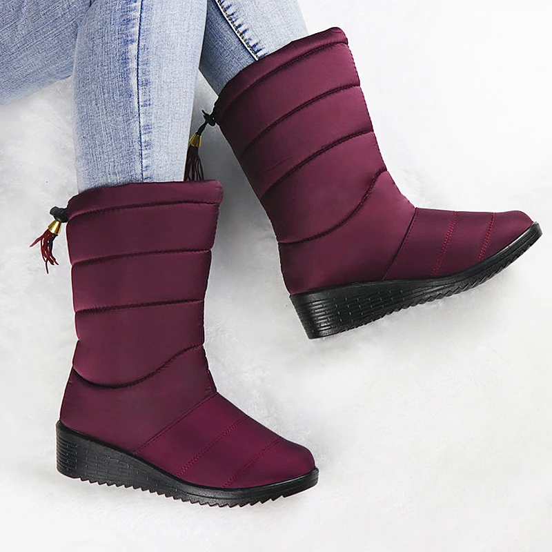 Winter Boots Women Ankle Snow Boots 