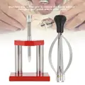 Red Watch Tool Hand Plunger Puller Remover Hand Set Fitter Solid Alloy Steel Watch Repair Tool kit With 10 Plastic Dies
