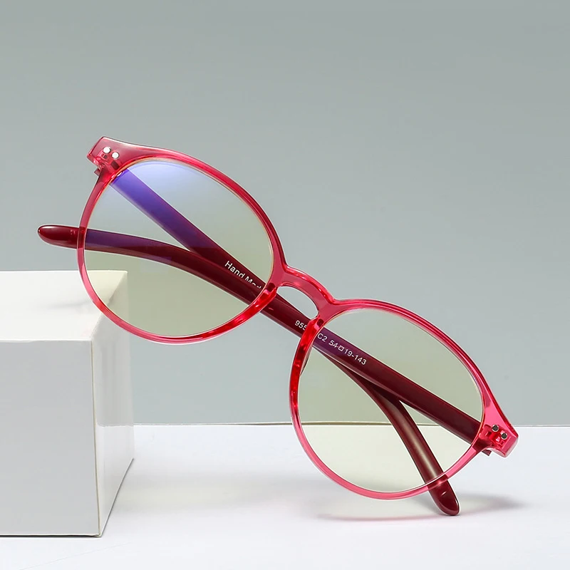 red translucent glasses