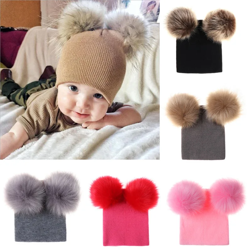 Baby Winter Warm Wool Knitted Beanie 