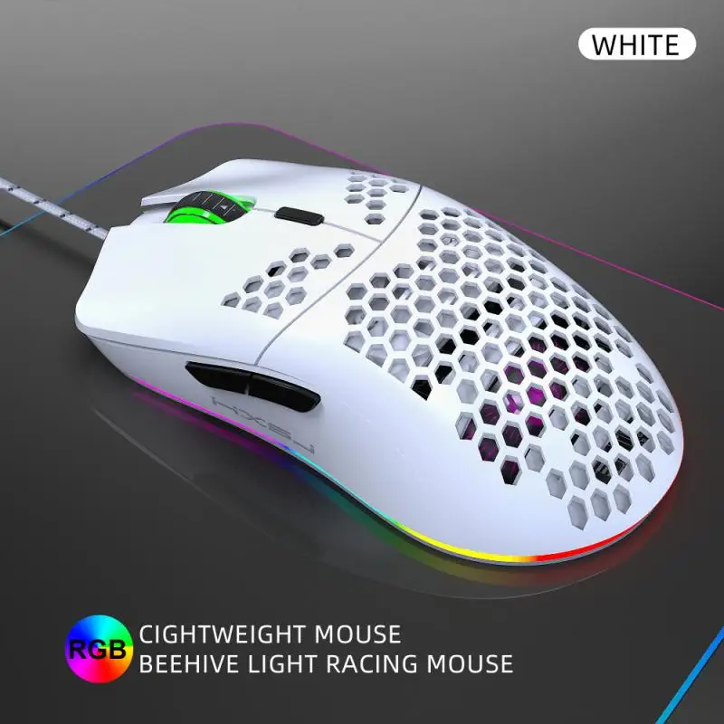 white light gaming mouse