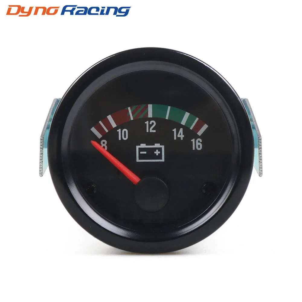 2" 52mm Car Voltmeter 8-16V /18-32V Pointer 12V /24V Volt Gauge Voltage Meter Yellow Light Car Meter-animated-img