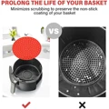 Air Fryer Lined Silicone Pad 7.5/8/8.5/9 Inch Square Round Heat-Resistant Non-slip Reusable Pot Mat Kitchen Accessories Gadgets preview-3