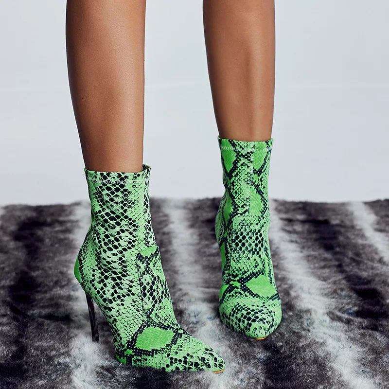 green sock bootie