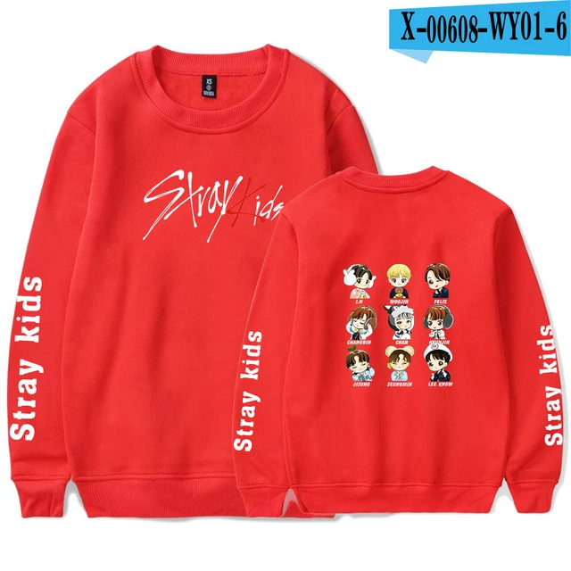 Acquistare Felpe con cappuccio | SHEIN stray kids Sweatshirt O-neck Popular  Casual Pullovers Kpop Round Collar New Streetwear Unisex Harajuku Sweatshirt
