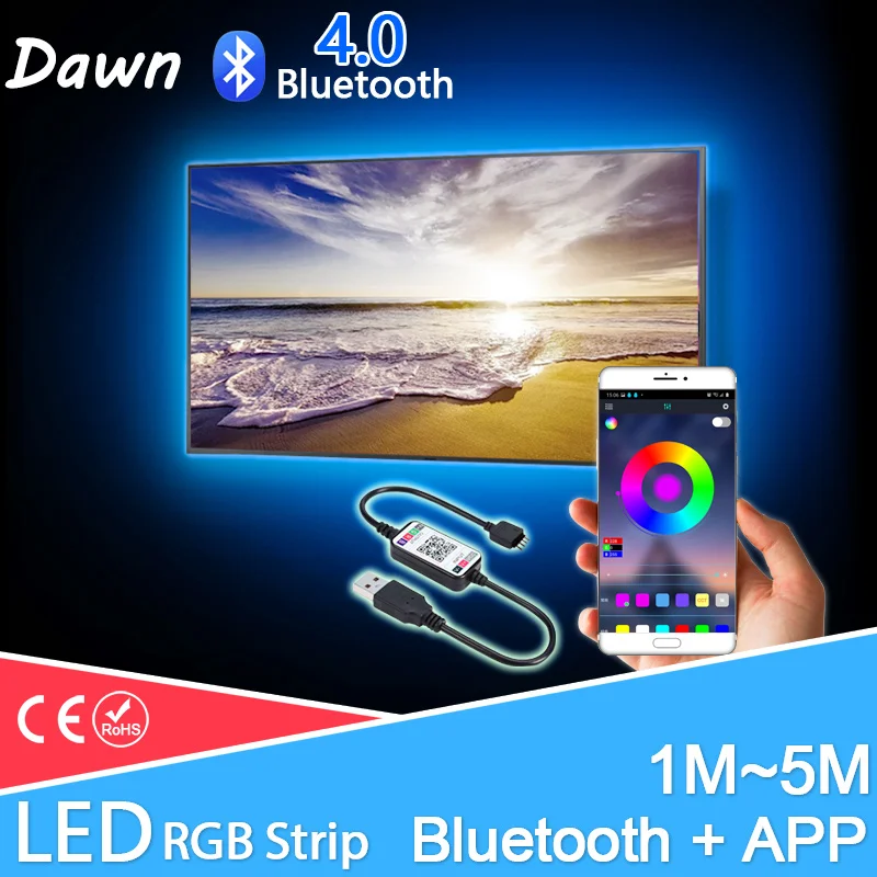 LED Strip LED Light Lamp USB DC 5V 50CM 1M 2M 3M 4M 5M Mini 3Key 24Key Lamp SMD 2835 Desk Decor Screen TV Background Lighting