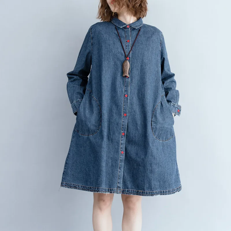 womens blue jean shirt dress