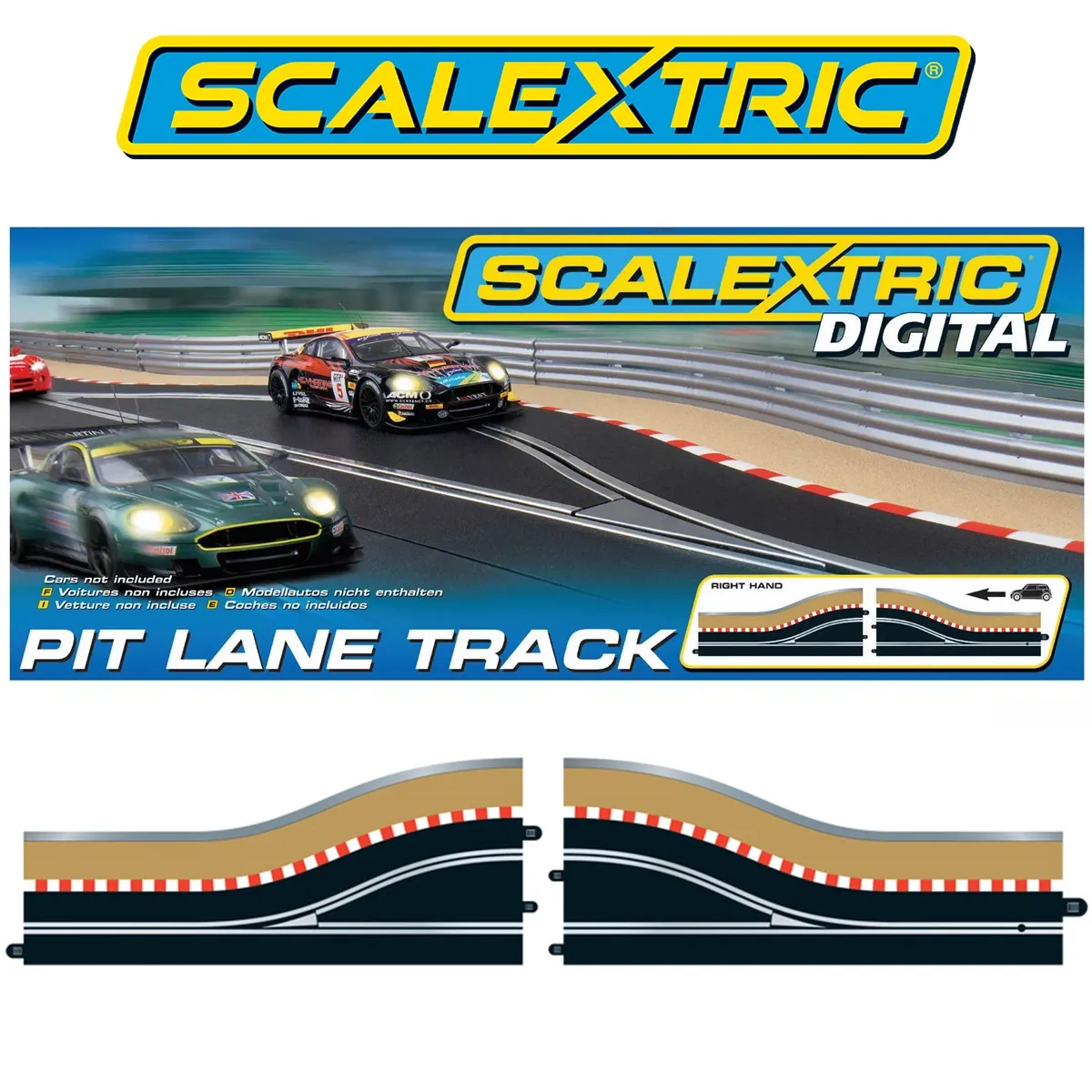 scalextric lane change track