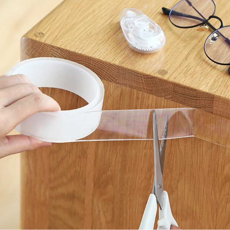 Nano Tape Super Strong Double Sided Tape Extra Strong Adhesive Non-slip  Tape Waterproof Transparent Tape for Kitchen Bathroom