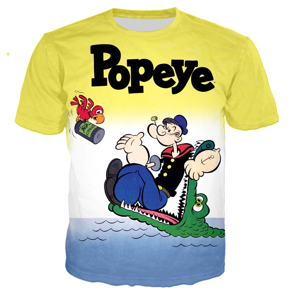 Popeye cartoon t shirt Clearance