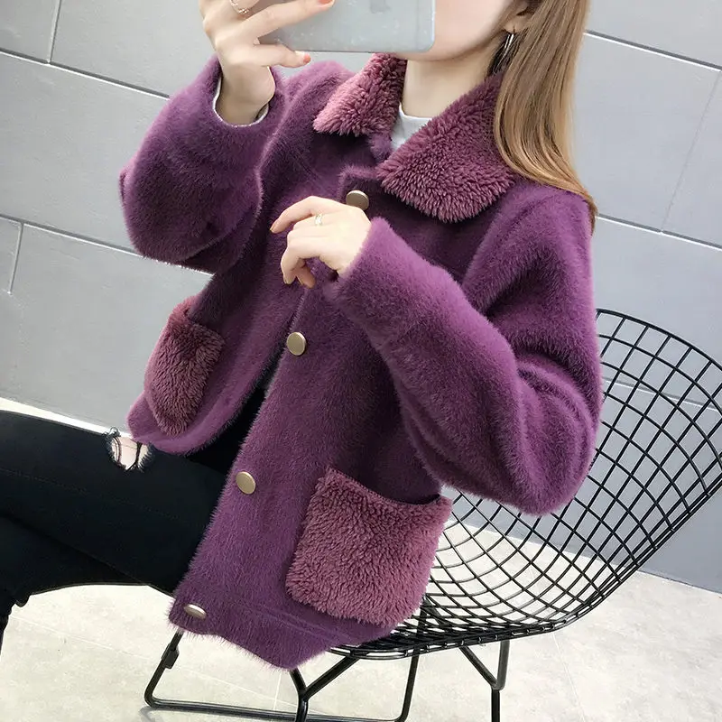 2020 Imitate Mink Cashmere Short Coat 